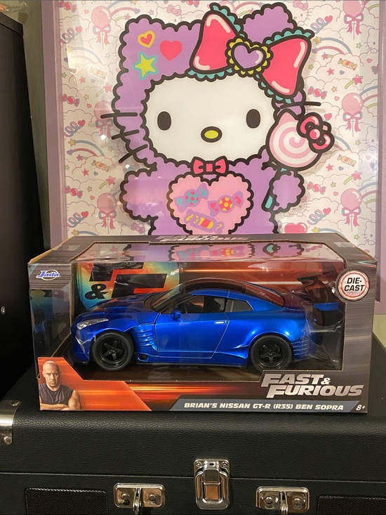 Jada Other - NIB 1:24 Fast & Furious Brian's Nissan GT-R (R35) Die-Cast Car💙🖤
